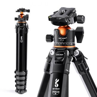 K&F DSLR reis camera statief set - compact design
