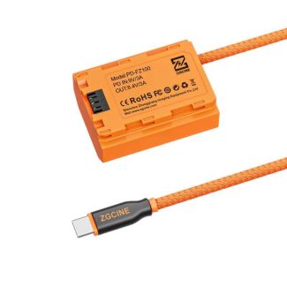 ZGCINE voedingsadapter USB-C naar Sony NP-FZ100