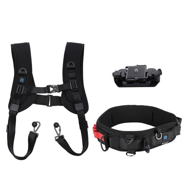 Puluz Capture Pro XL - Dual camera draagsysteem met heupriem (voor 2 camera's)