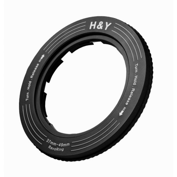 H&Y RevoRing variabele adapter 37-49mm voor 52mm filter