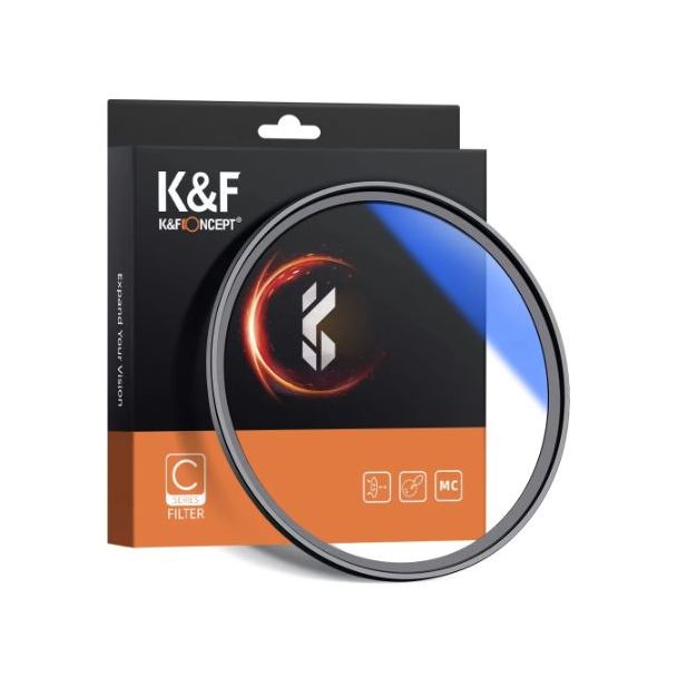 K&F Multi coated UV filter in slim uitvoering - 62mm