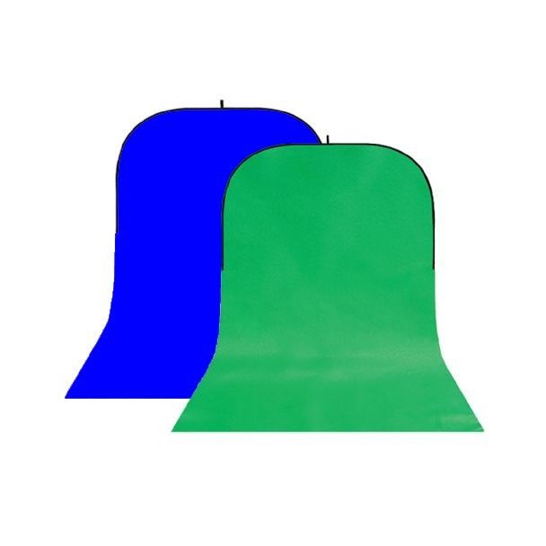 Flexibele achtergrond chromakey green / blue + Sleep (1.5 x 4m)