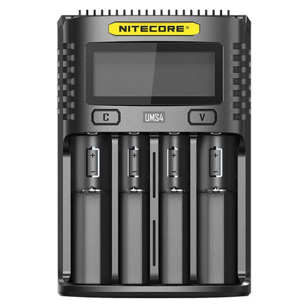 Nitecore UMS4 4 x penlite Pro lader (AA/AAA) met indicator
