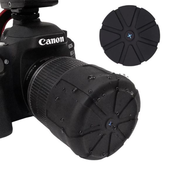 Rubberen lensdop geschikt voor lenzen van 62 - 77mm.