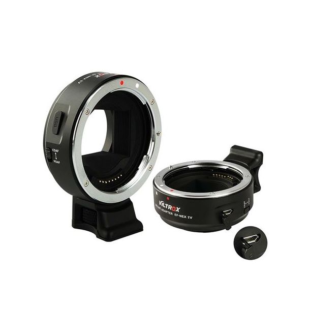 Viltrox Canon EOS adapter voor Sony E-Mount met USB poort (EF-NEX IV)