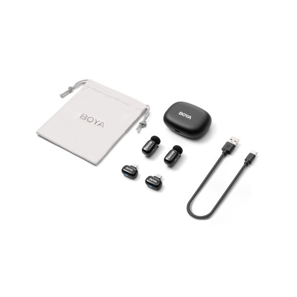 Boya Mini 2 - 1x RX USB-C + 1x RX Lightning + 2x TX
