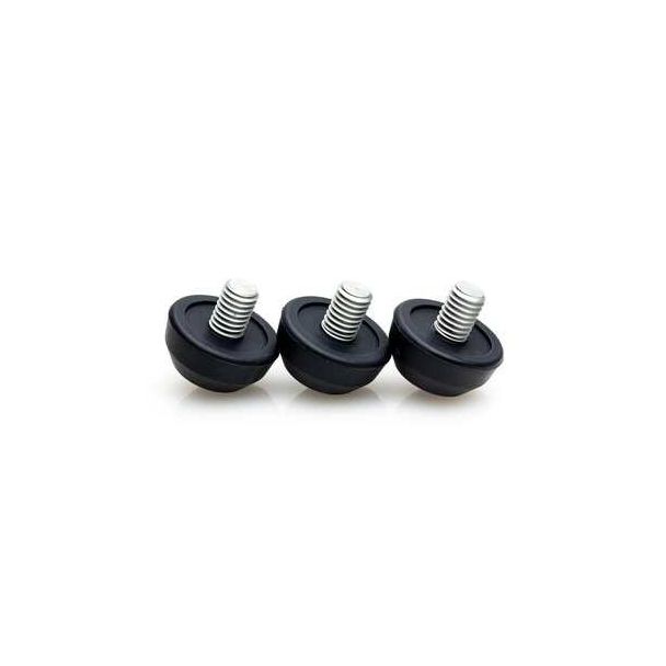 Set van 3 Benro rubber voetjes 3 vlaks / schroefpootje 3/8" - 26mm