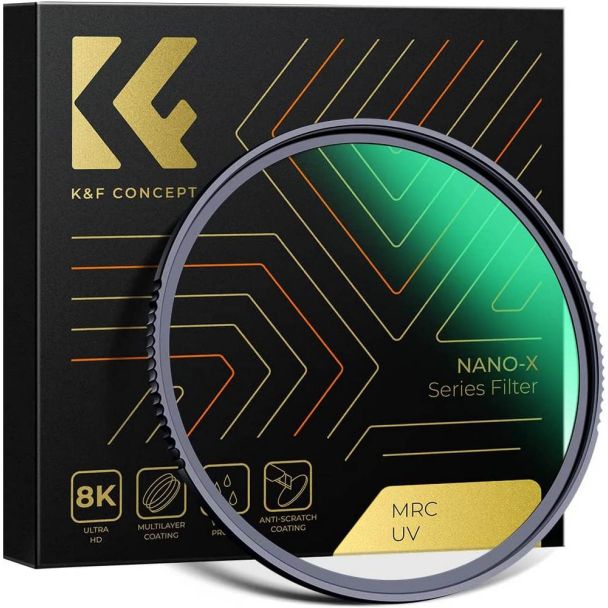 K&F Multi coated MRC UV Nano-X filter in slim uitvoering - 55mm