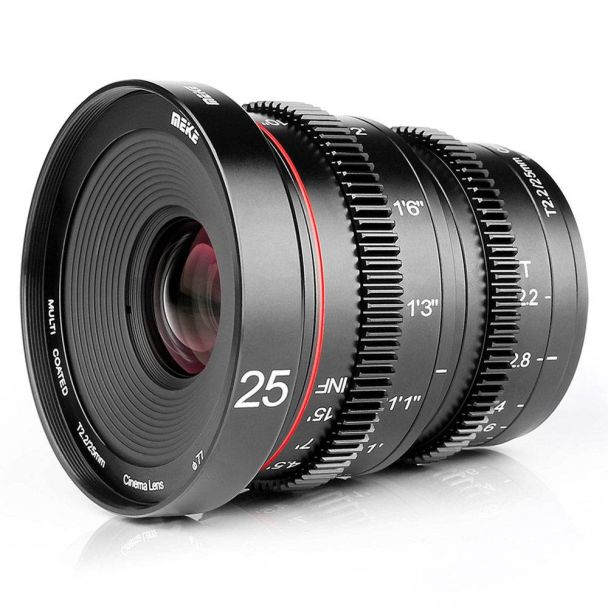 Meike MK-25mm T2.2 Micro 4/3 (MFT) mount objectief