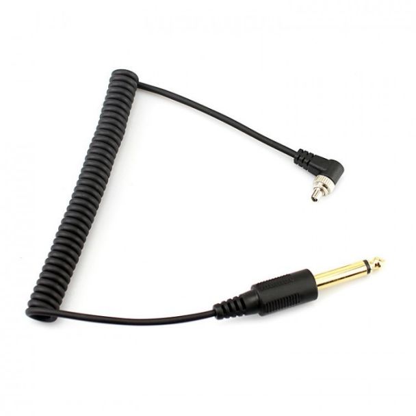 PC Sync snoer schroef met 6.35mm aansluiting