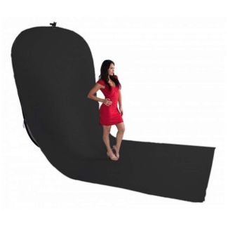 Flexibele achtergrond zwart / wit + Sleep (1.5 x 4m) – voor full body shots