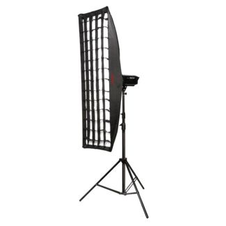 Striplight softbox 35x160cm 2 In 1 voorzien van grid