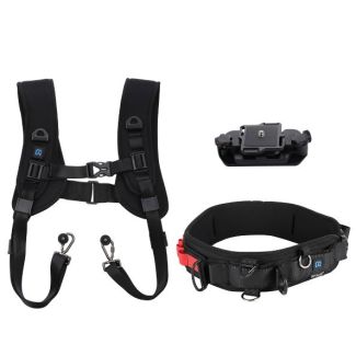 Puluz Capture Pro XL - Dual camera draagsysteem met heupriem (voor 2 camera's)