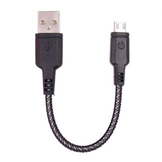 EnerGea Nylotech laad en synchronisatie snoer voor Micro USB 16cm