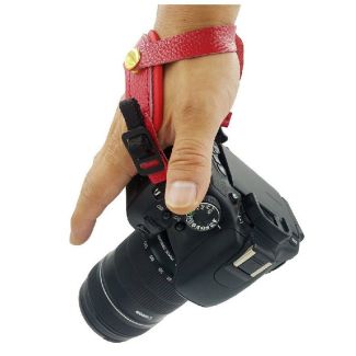 Handstrap PRO rood - Ergonomische camera polsriem
