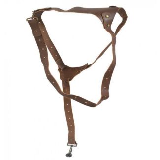 Lederen sling draagriem - enkele uitvoering