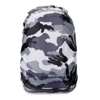 Universele regenhoes voor rugtas 30-40 liter - sneeuwprint