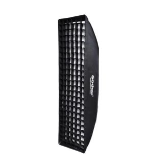 Striplight softbox 30x120cm met grid (Bowens mount)
